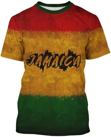 Amazon.com: Jamaican Rasta Colors T-Shirt T-Shirt, Men's Big and
